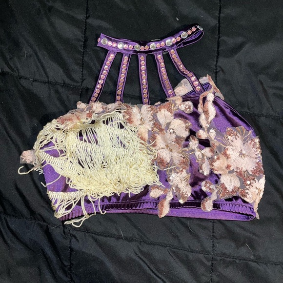Pink and purple 2 piece dance costume - Picture 5 of 10